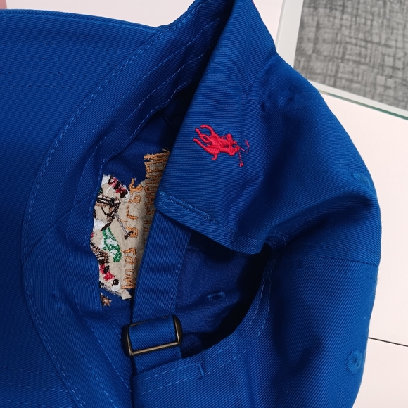 POLO RALPH LAUREN MEN'S ROYAL BLUE 3 POLO PLAYER/PONY LOGO BALL CAP HAT OSFA … - Picture 4 of 8